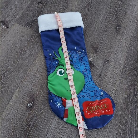 "There's a little Grinch in all of us" Christmas Stocking - Picture 3 of 3